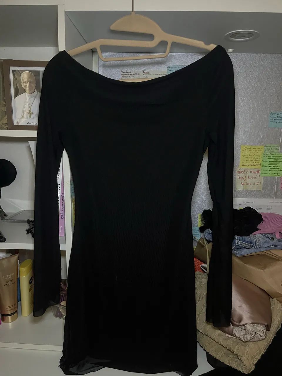 vestido preto shein