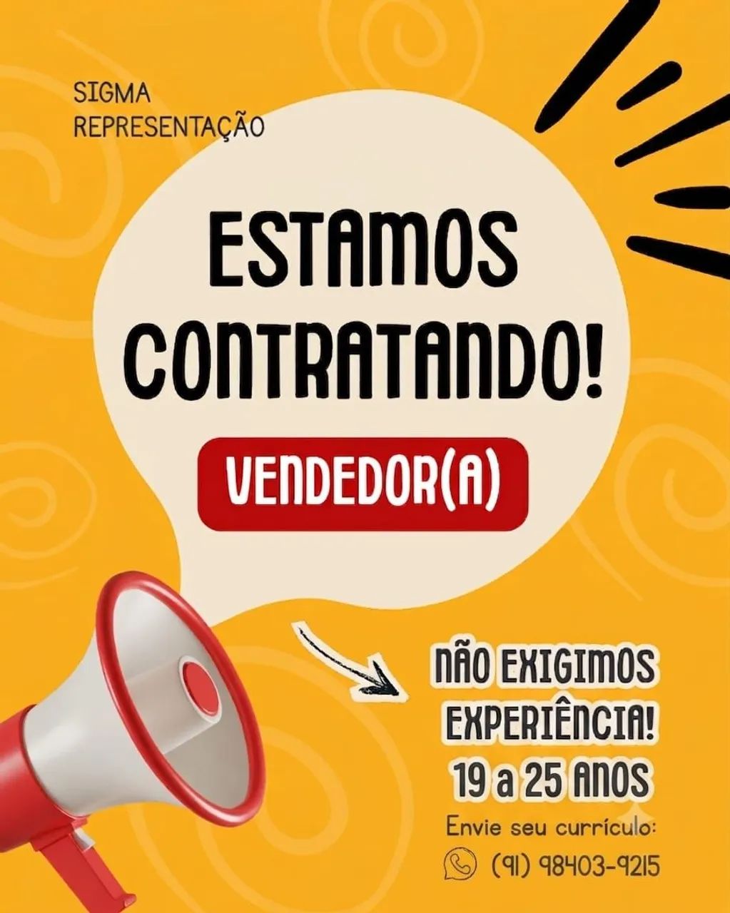 Vaga Disponível Para Vendedor(a)