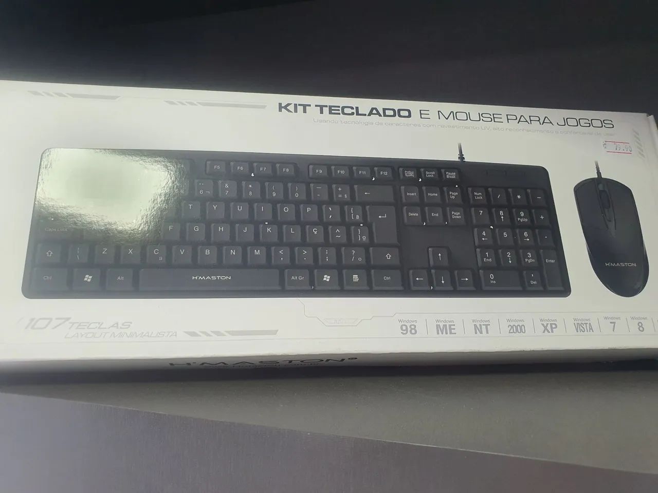 Teclado com fio para computadores