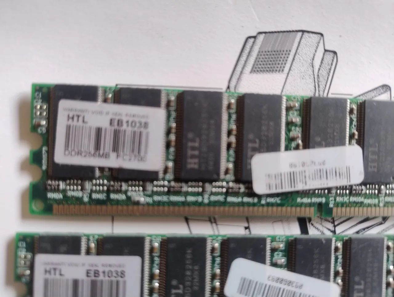 memória DDR3 256mb pc2700 - Foto 3