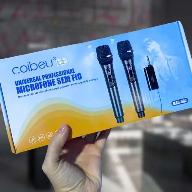 Excelente Par Microfone Sem fio Coibeu / Karaokê / Estilo Sennheiser