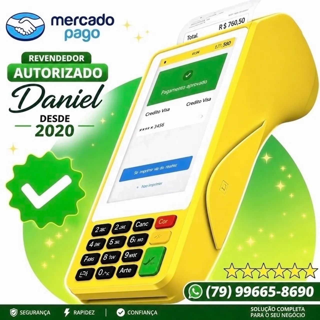 Maquininha Mercado Pago Pronta Entrega