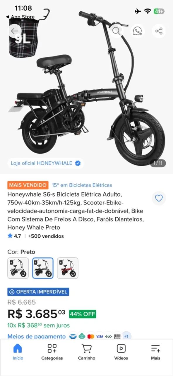 Bicicleta elétrica  - Foto 5