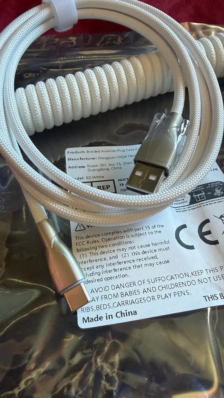 Cabo coiled para teclado NOVO - Foto 2