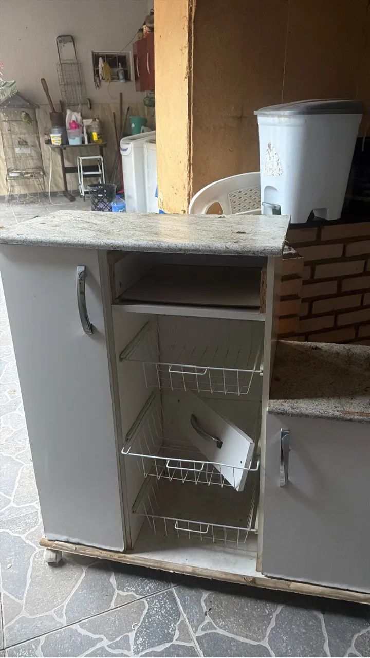 Armario para microondas e fruteira  - Foto 2