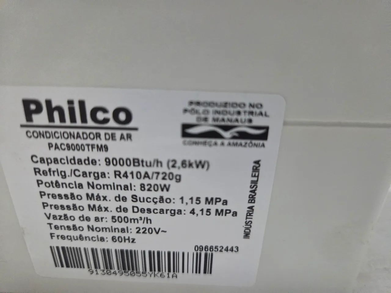 Ar-condicionado Split 220v 9.000 Btus classe A seminovo - Foto 4