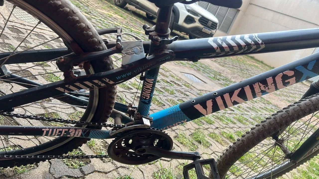 BICICLETA - VIKING X ARO 26 COM MARCHA(ACEITO TROCA) - Foto 2