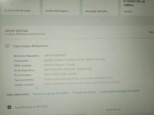 Notebook Asus I5 8 GB (Usado) - Foto 5