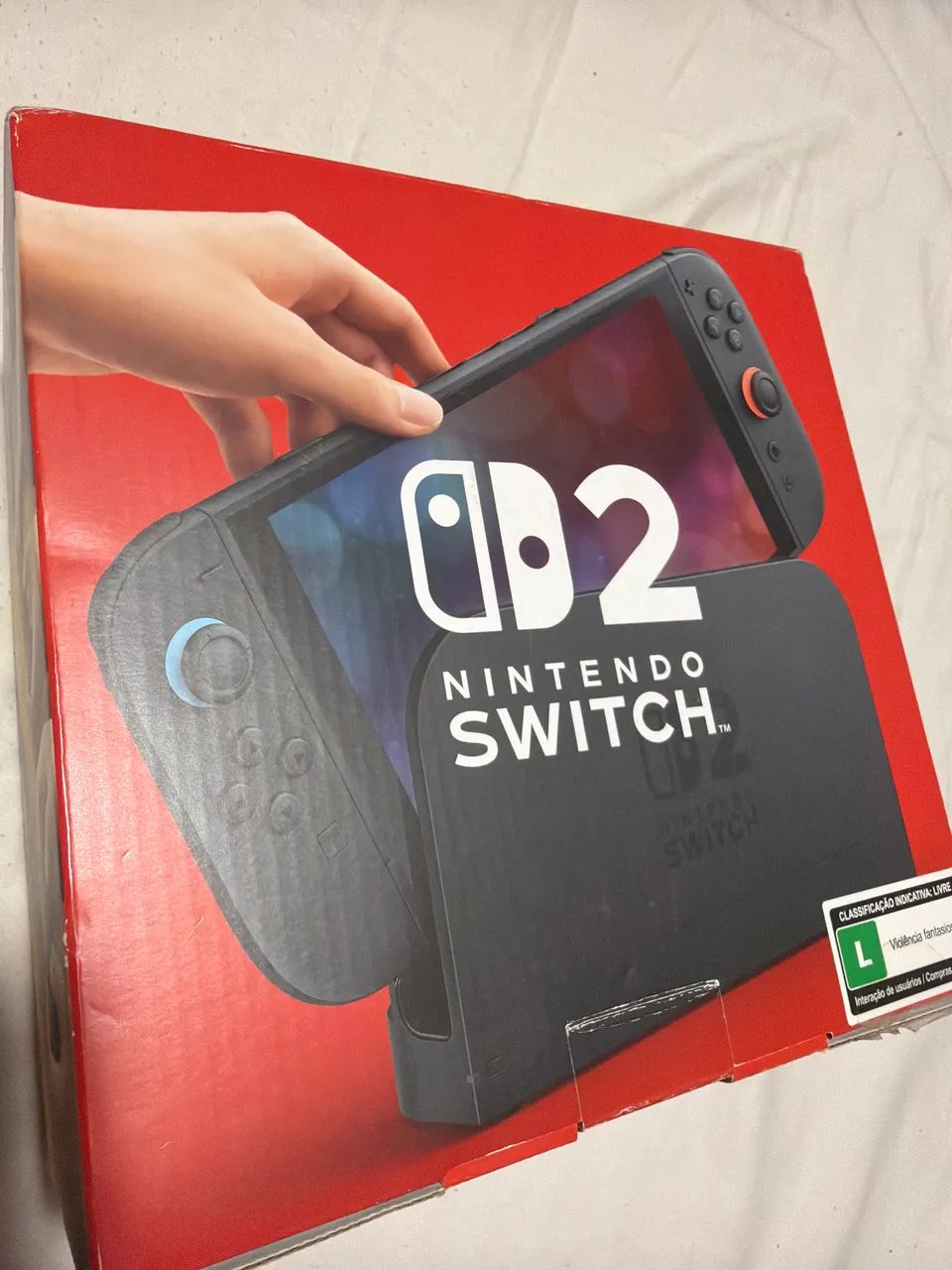 Nintendo switch 2 na caixa 