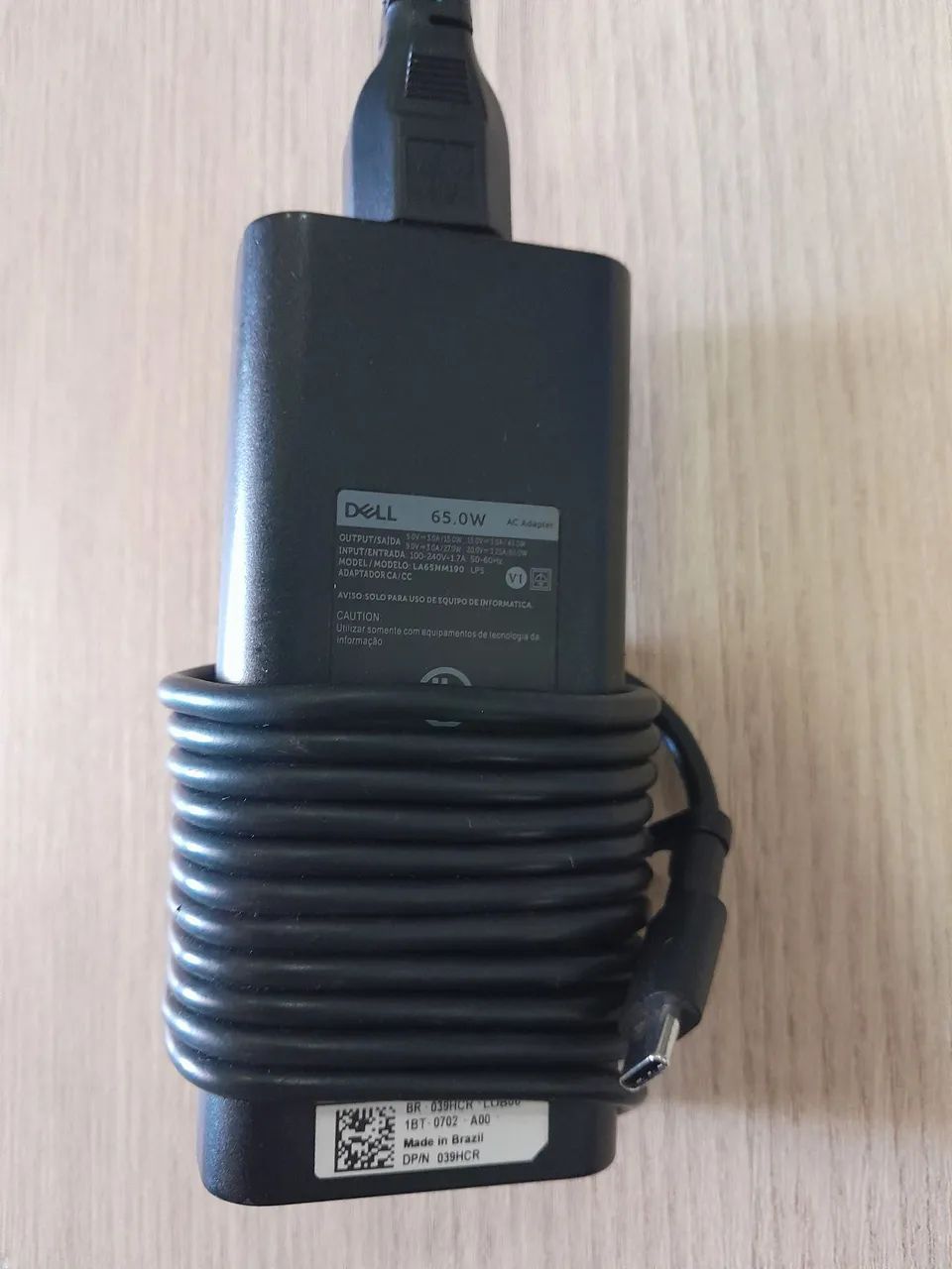 Carregador Dell tipo C 65W