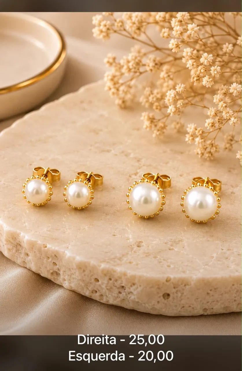 Semijoias banhadas a ouro18k com garantia