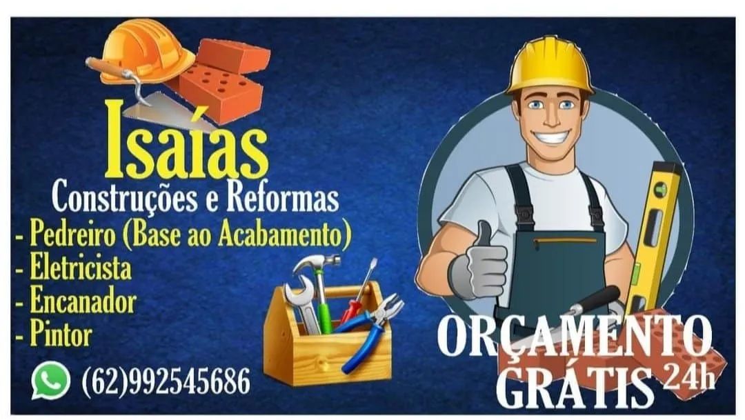 Pedreiro,pintor, encanador e eletricista 