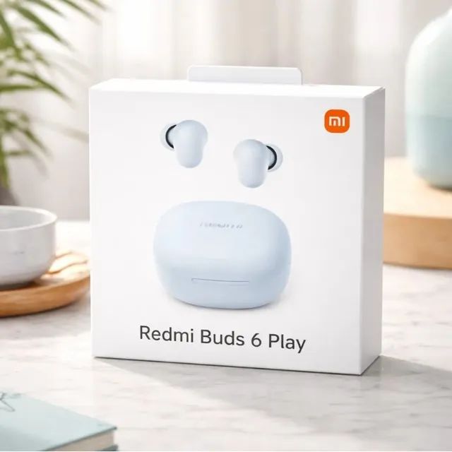 Fone Original Xiaomi redmi Buds 6 Play Bt 5.4 (azul celeste) - Foto 2