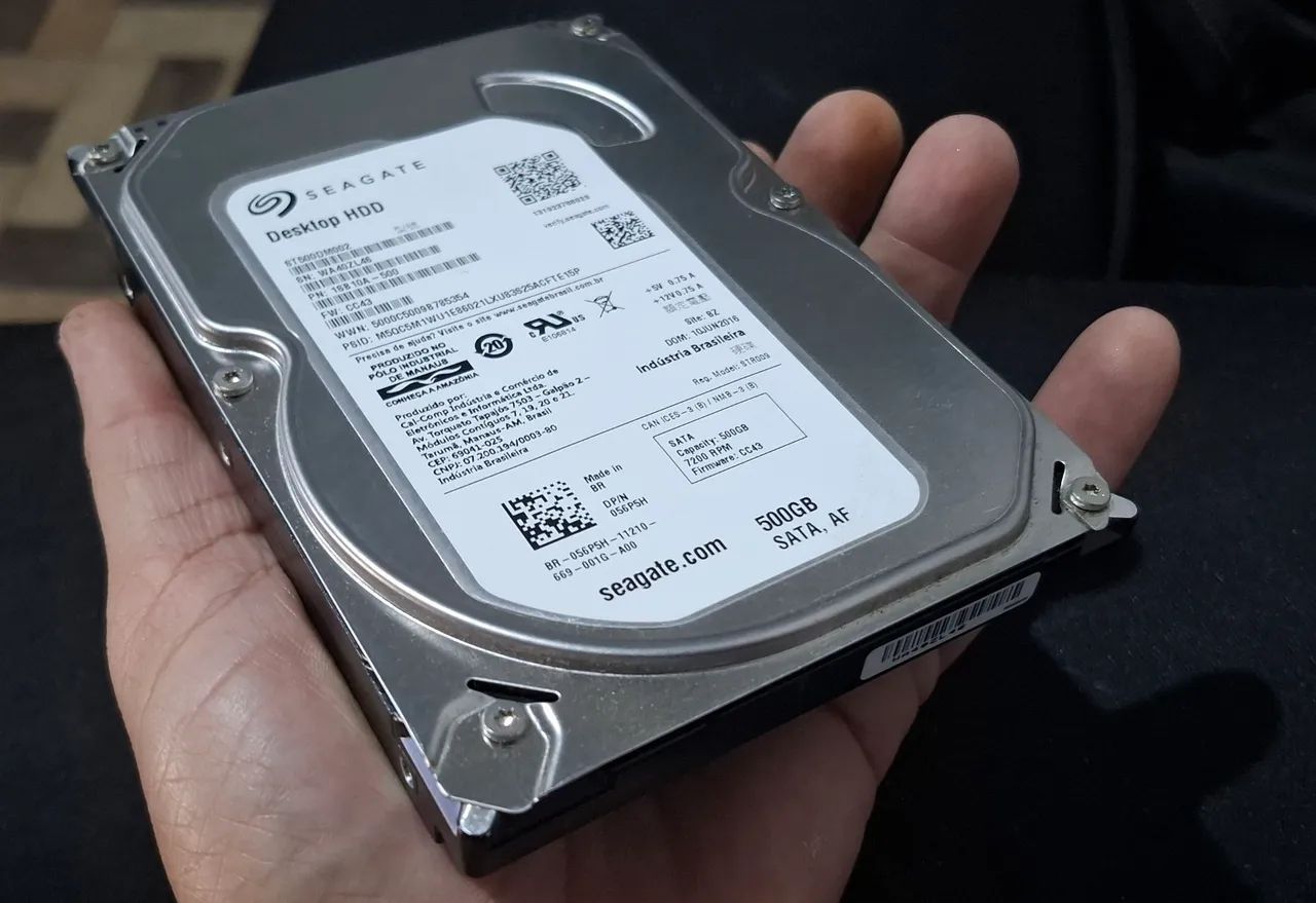 HD 500gb Seagate (funcionando perfeitamente)