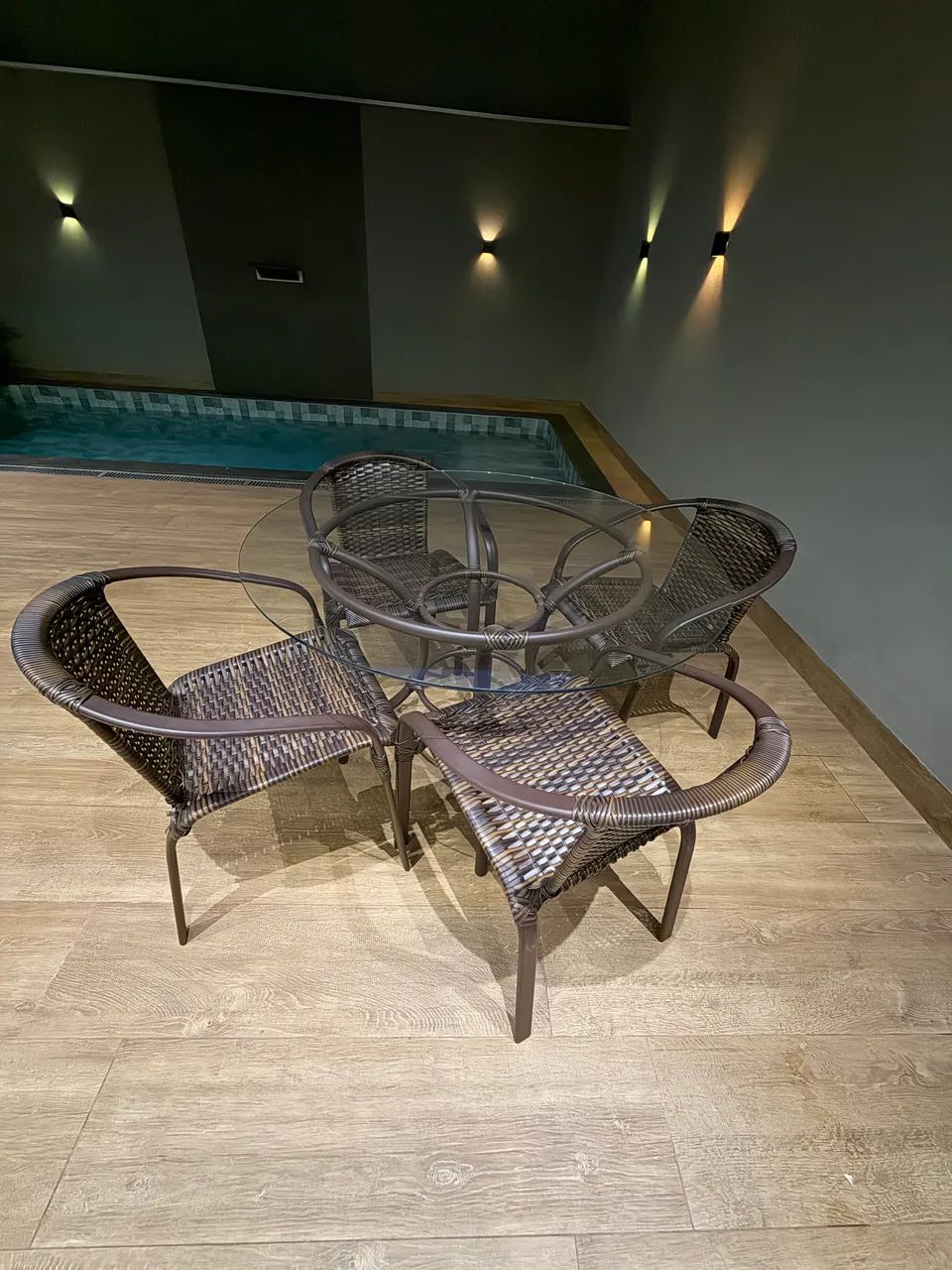 MESA SACADA EM VIDRO 1,10 CM - Foto 3