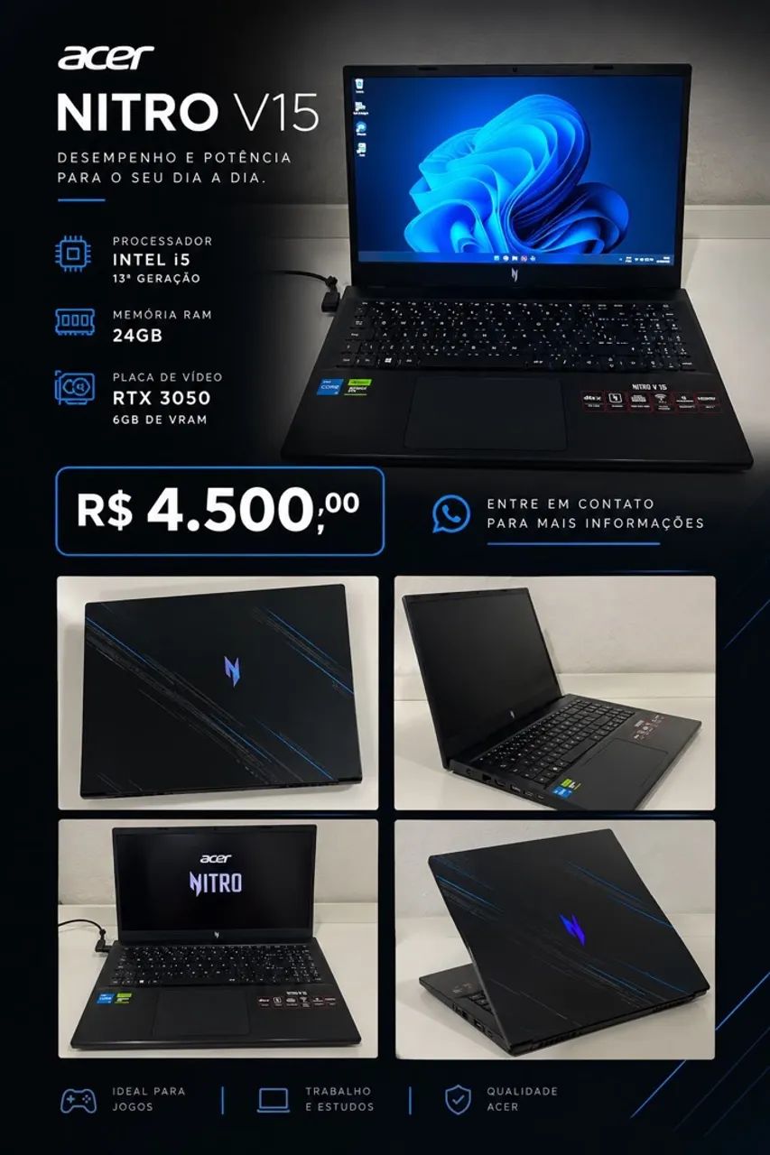 Notebook Acer Nitro 5 - Foto 5