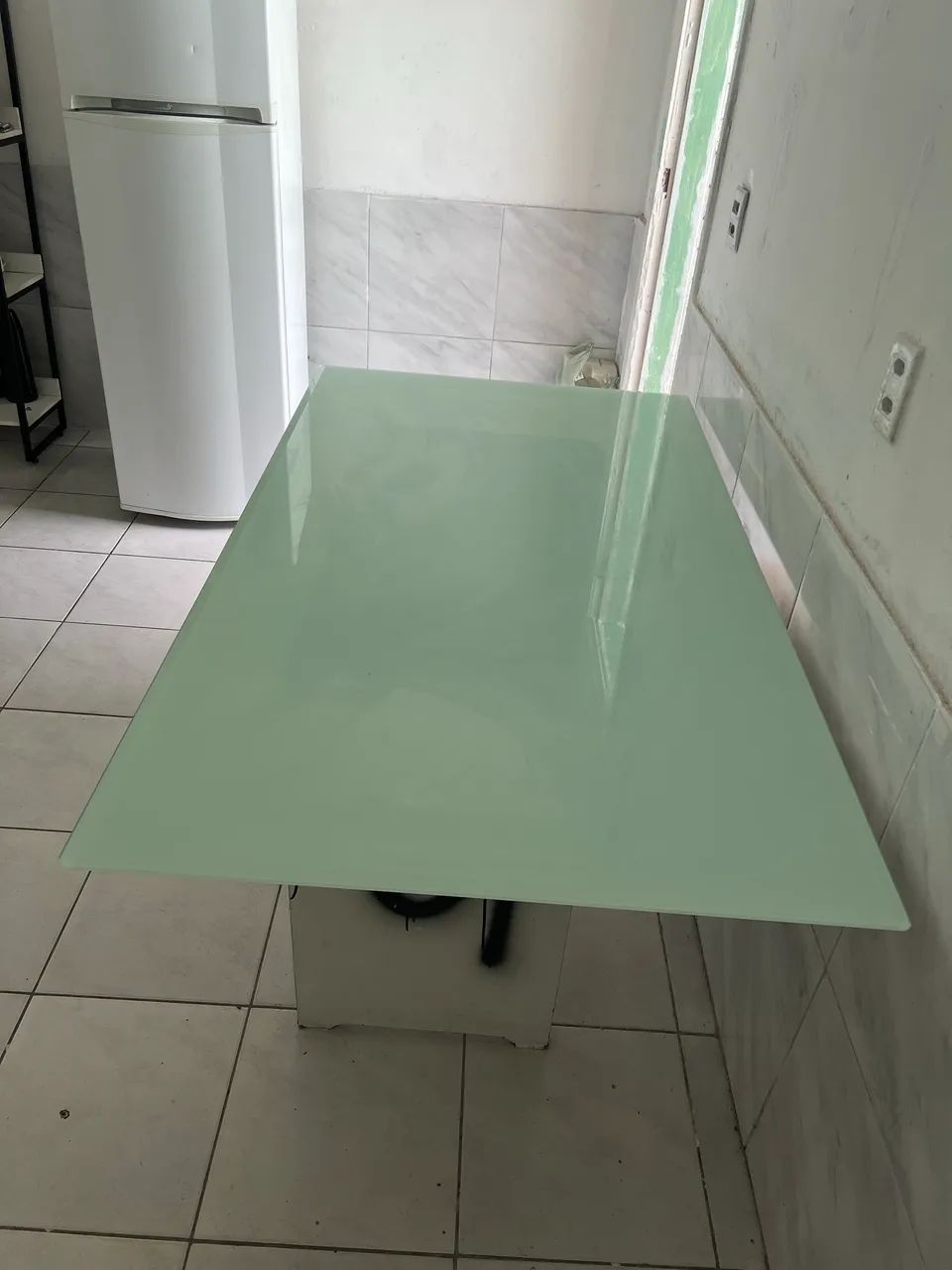 mesa com tampo de vidro temperado grosso - Foto 5