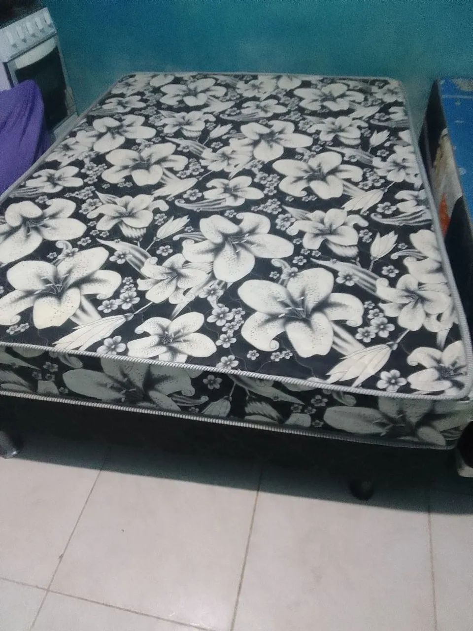 Cama box com base e colchão  - Foto 3