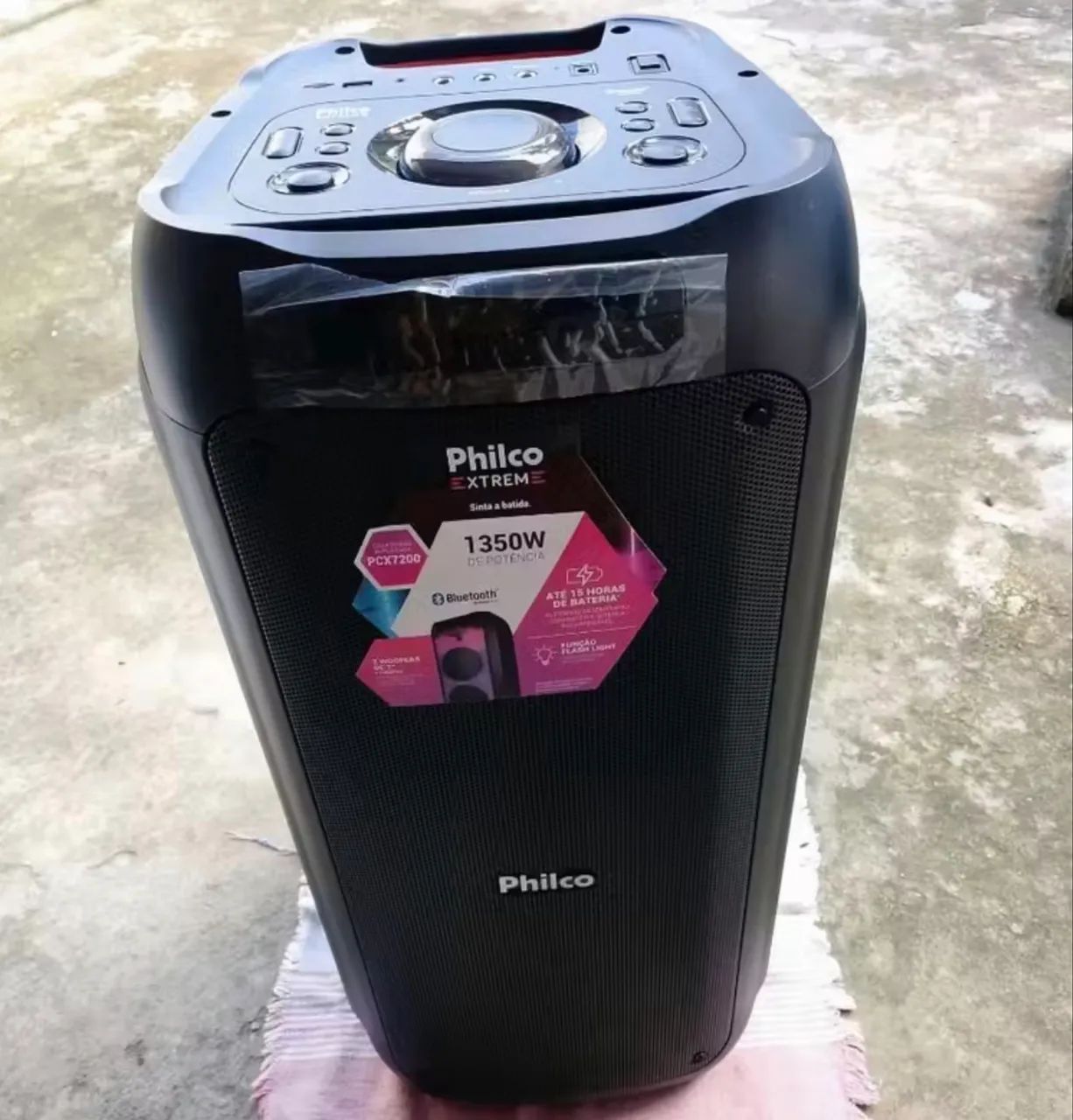 Caixa de Som Amplificada Philco 1350W PCX7200 Bluetooth Bivolt na Caixa - Foto 4