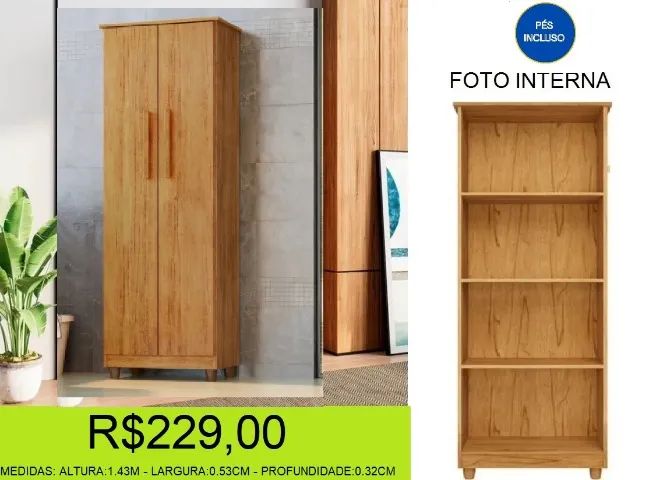multiuso - compacto - com pés - compre e retire hoje mesmo 