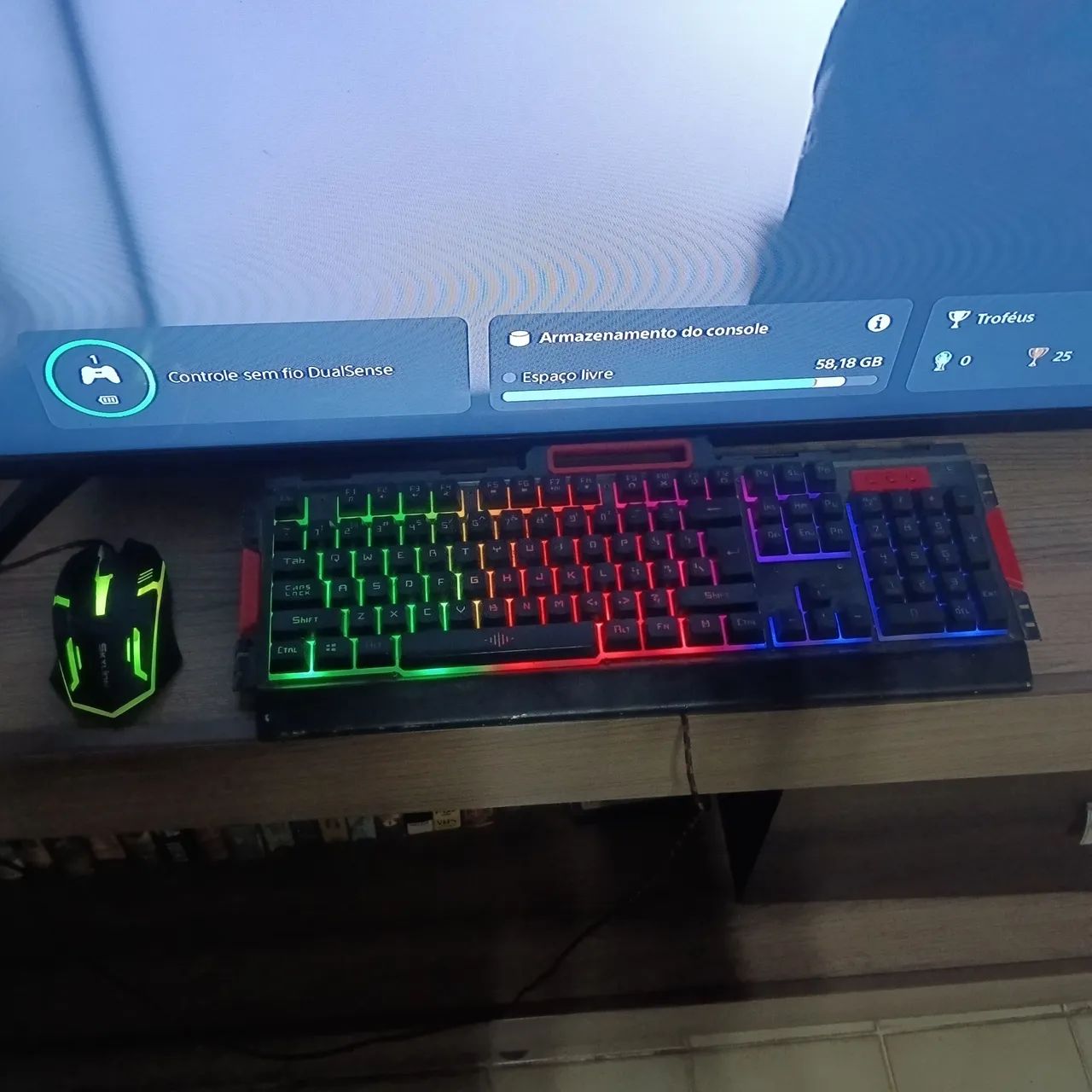 Teclado mecânico é mouse gamer - Foto 4