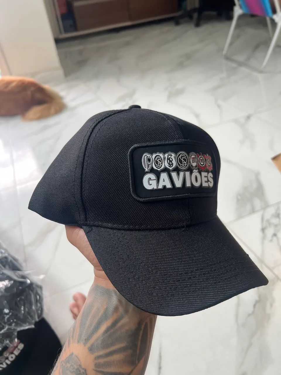 Boné preto Corinthians Gaviões da Fiel  - Foto 2