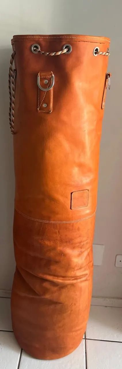 Saco de boxe couro reforçado com lona  - Foto 2