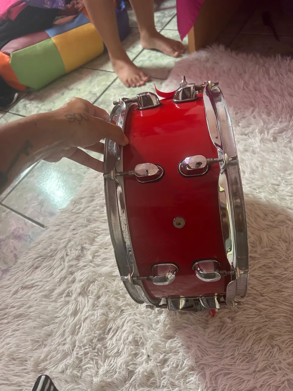 Caixa de Bateria / bolsa e estante para caixa - Foto 2
