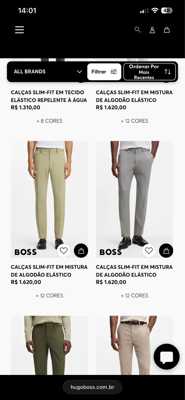 Calça slim fit Hugo Boss - Foto 4