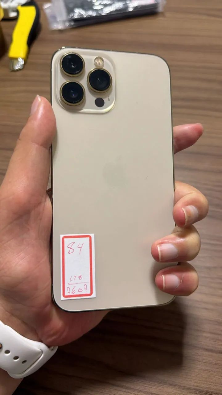 IPHONE 13 PRO MAX 128GB GOLD TODO ORIGINAL BATERIA 84%