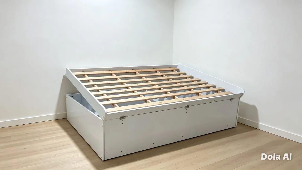Cama baú mais colchão de solteiro