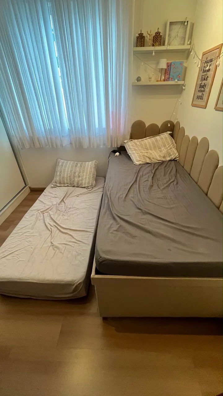 CAMA DUPLA COM BAÚ NOVÍSSIMA  - Foto 4
