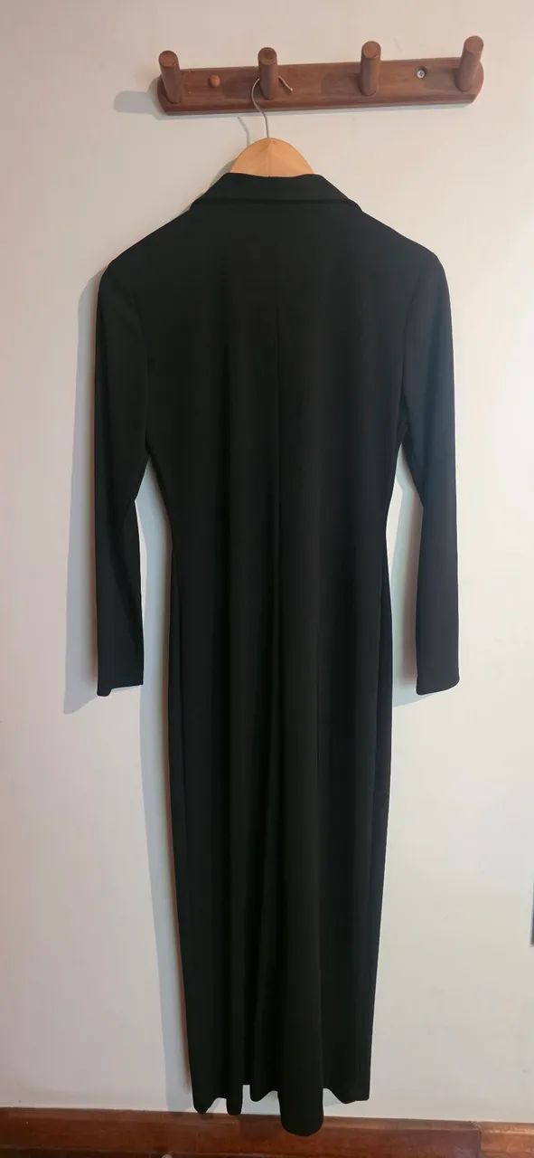 Vestido botões preto Gregory - Foto 2