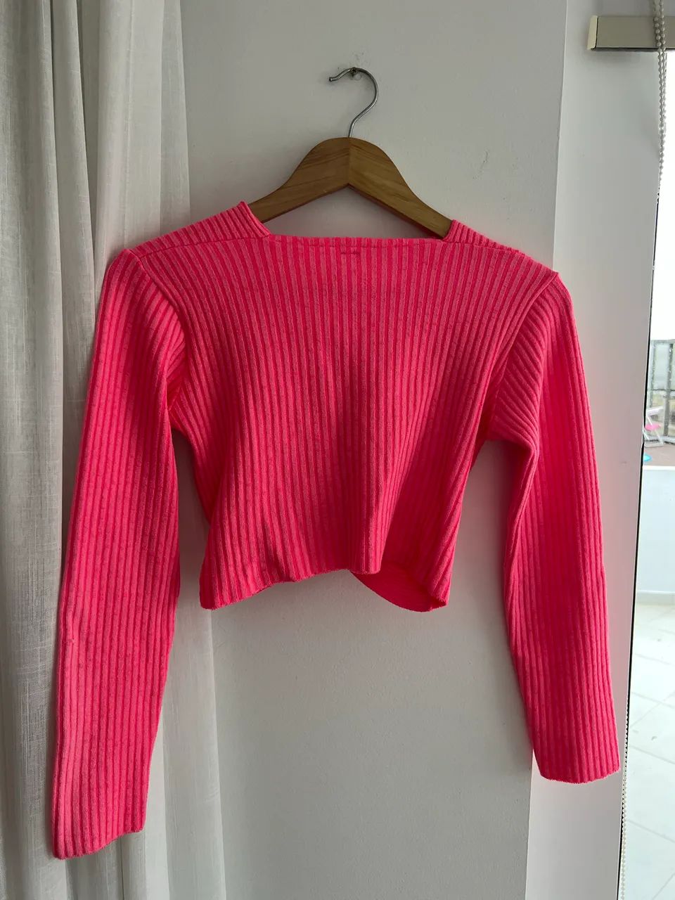 Blusa Cropped Manga longa Tam M - Foto 3