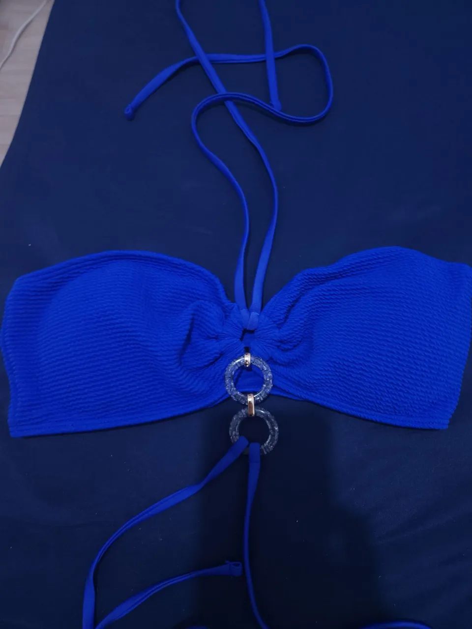 Biquini novo top azul royal