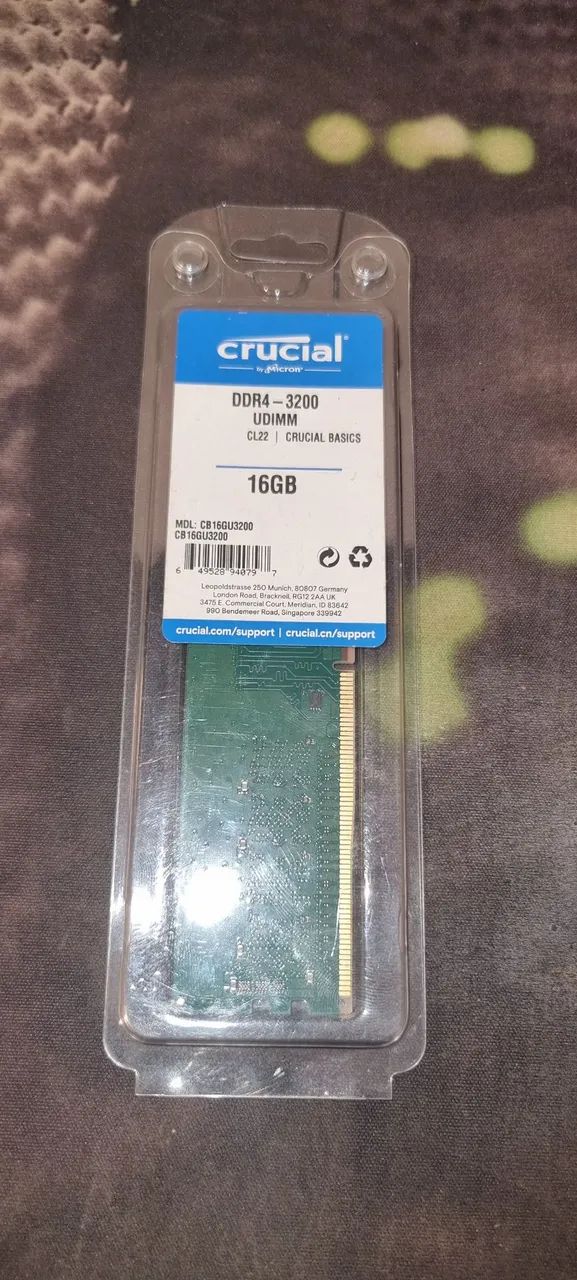 Memoria ram 16 gb 3200mhz 