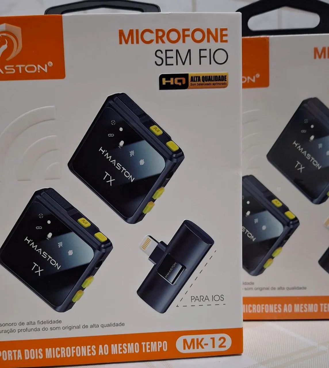 Microfone profissional duplo