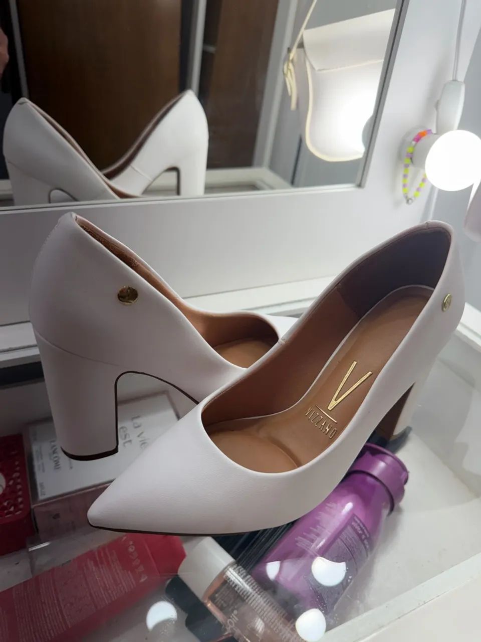 Scarpin Vizzano Branco - Foto 2