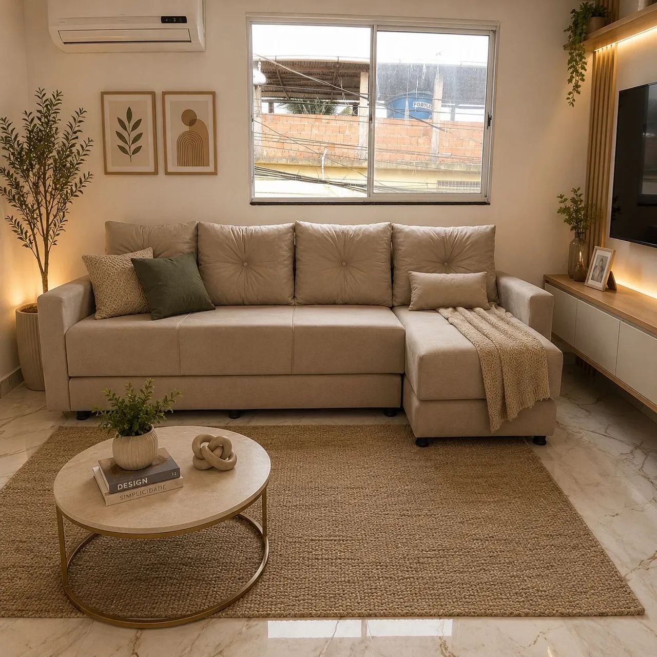SOFÁ MODERNO com CHAISE, abre 3 camas!!!  Multiuso! - Foto 4