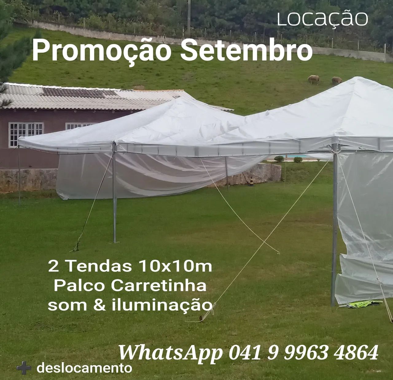 Palco Tendas sonorização 