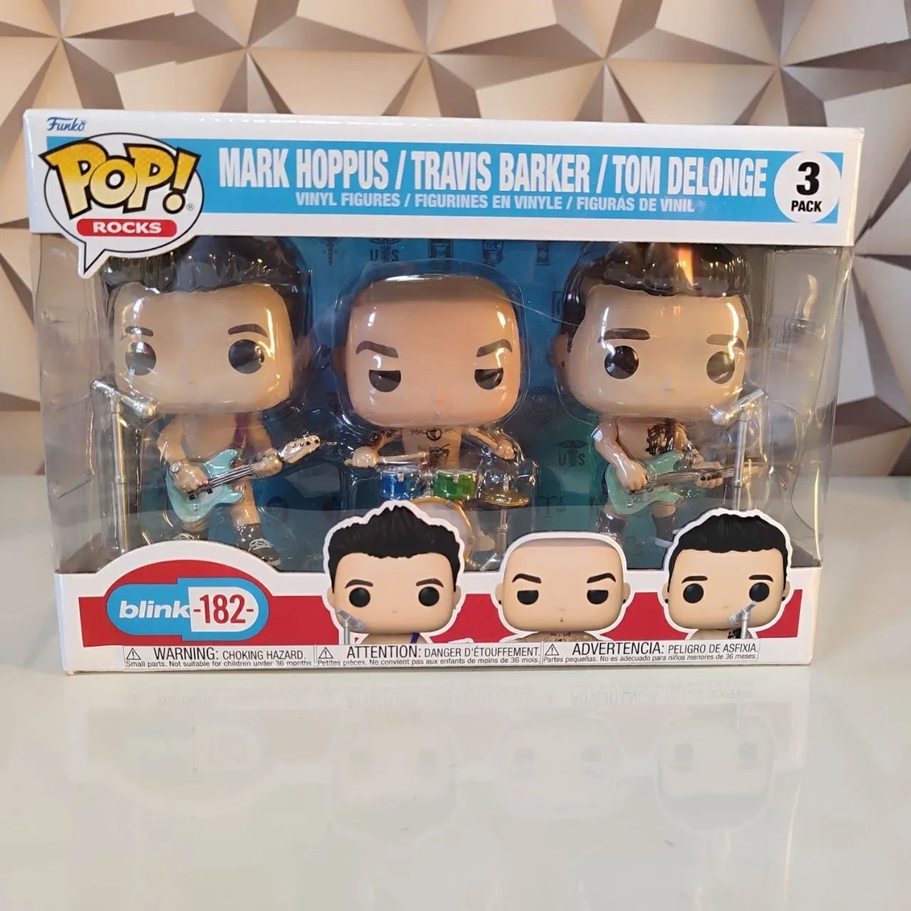 Funko Pop Blink - 182 (3 Pack) - Mark Hoppus / Travis Barker / Tom Delonge - Foto 3
