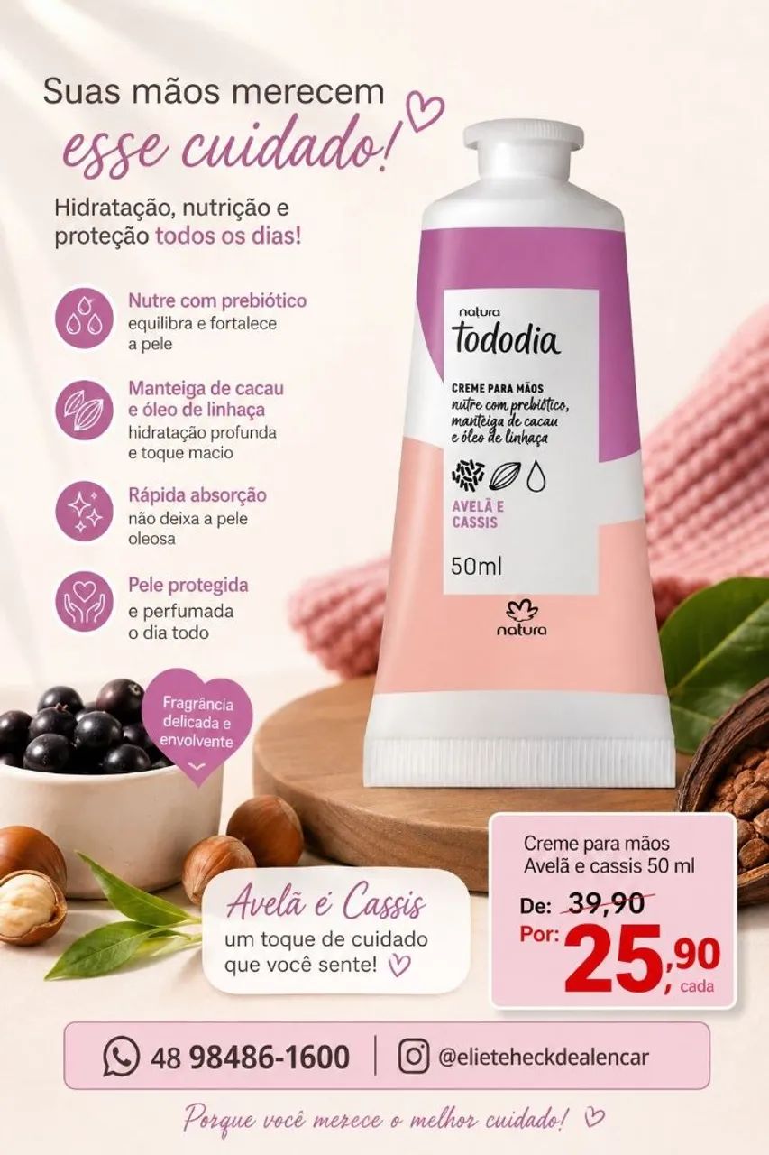 Creme para mãos e pés natura  - Foto 4