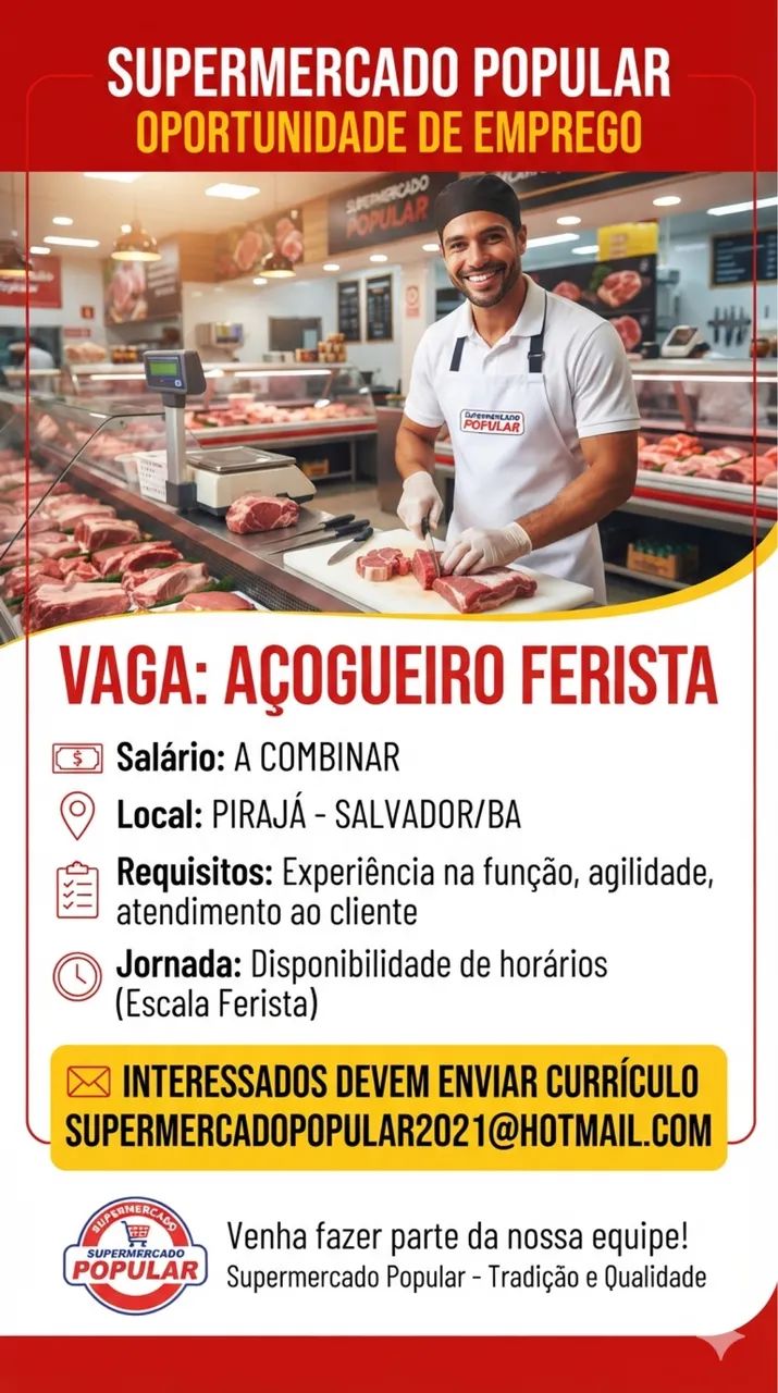 Vaga para açougueiro 