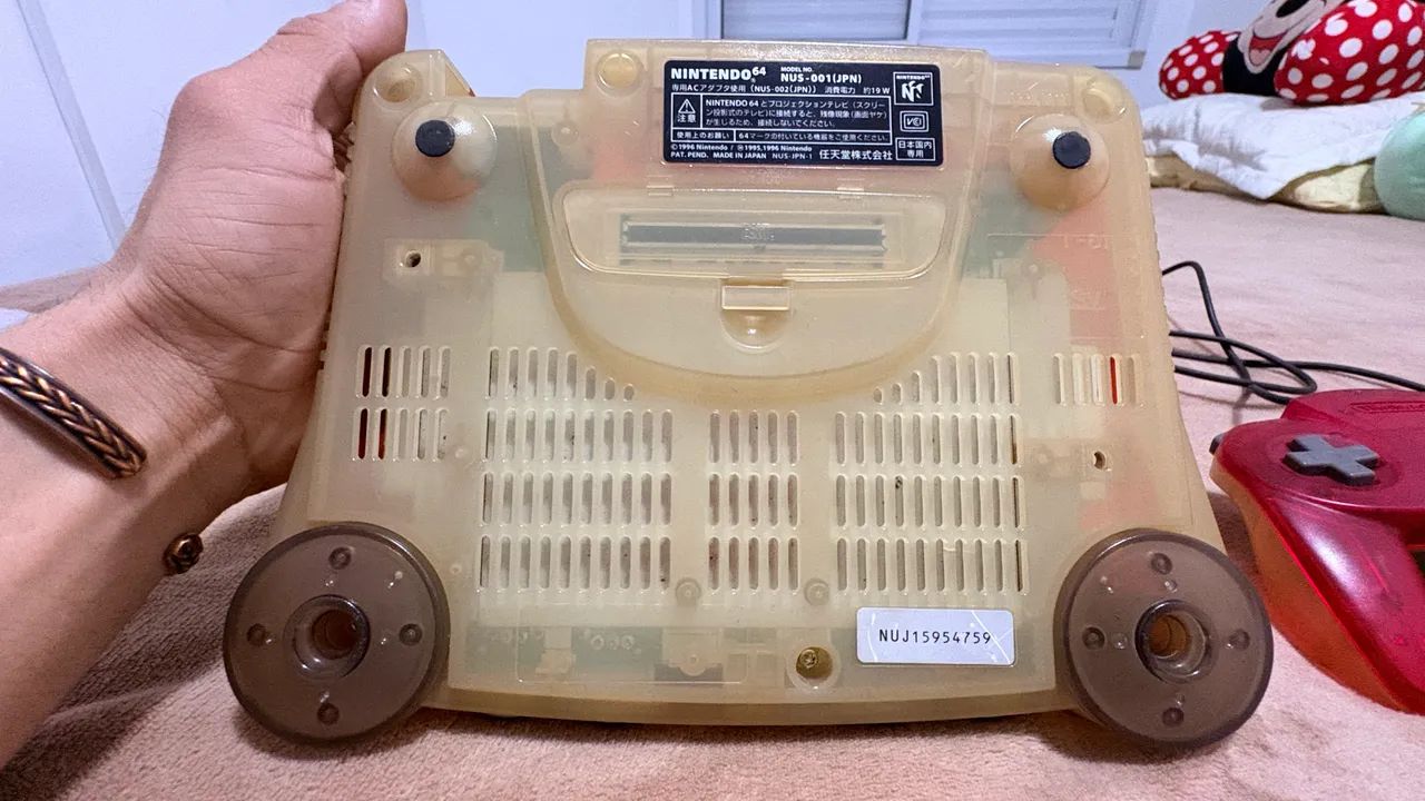 Nintendo 64 cereja clear  - Foto 3