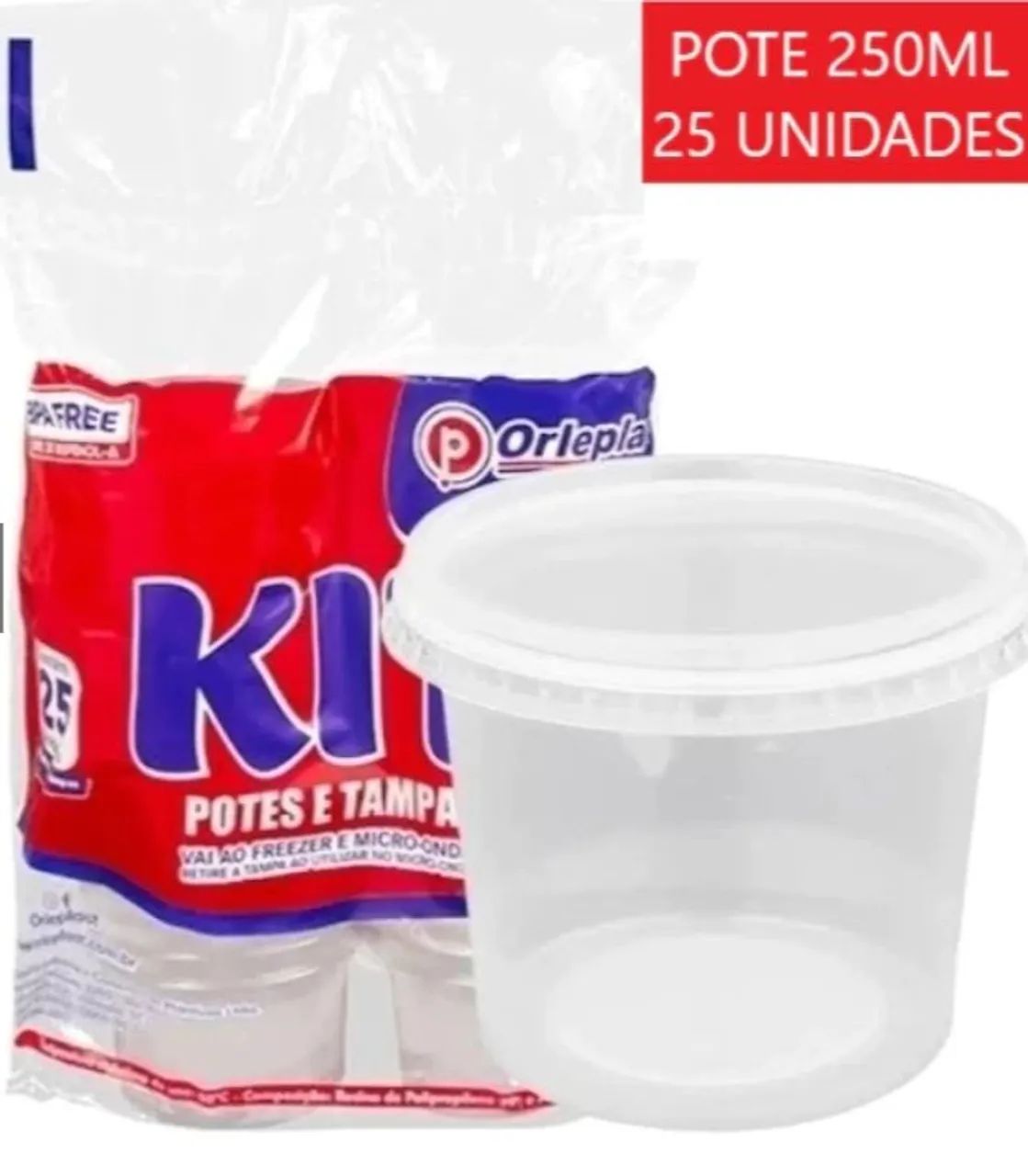 Embalagem ORLEPLAST 250ml  - Foto 2
