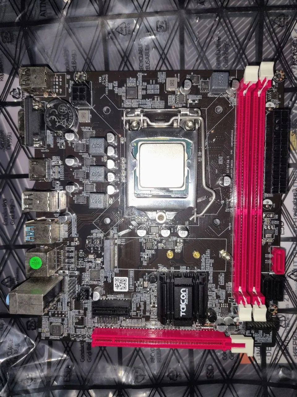 Placa mãe+ processador 