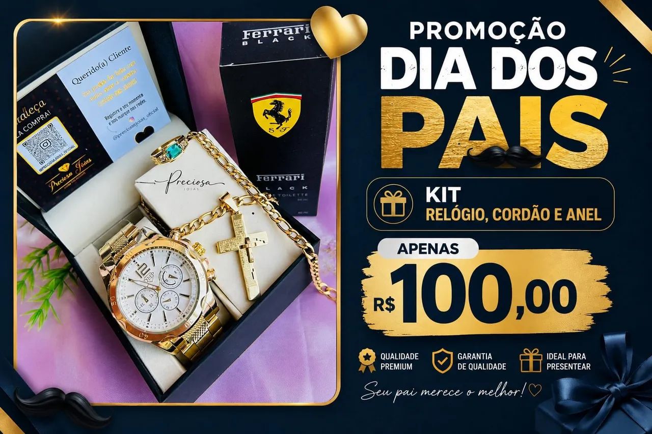 ? KIT MASCULINO ESPECIAL DIA DOS PAIS ? - Foto 3