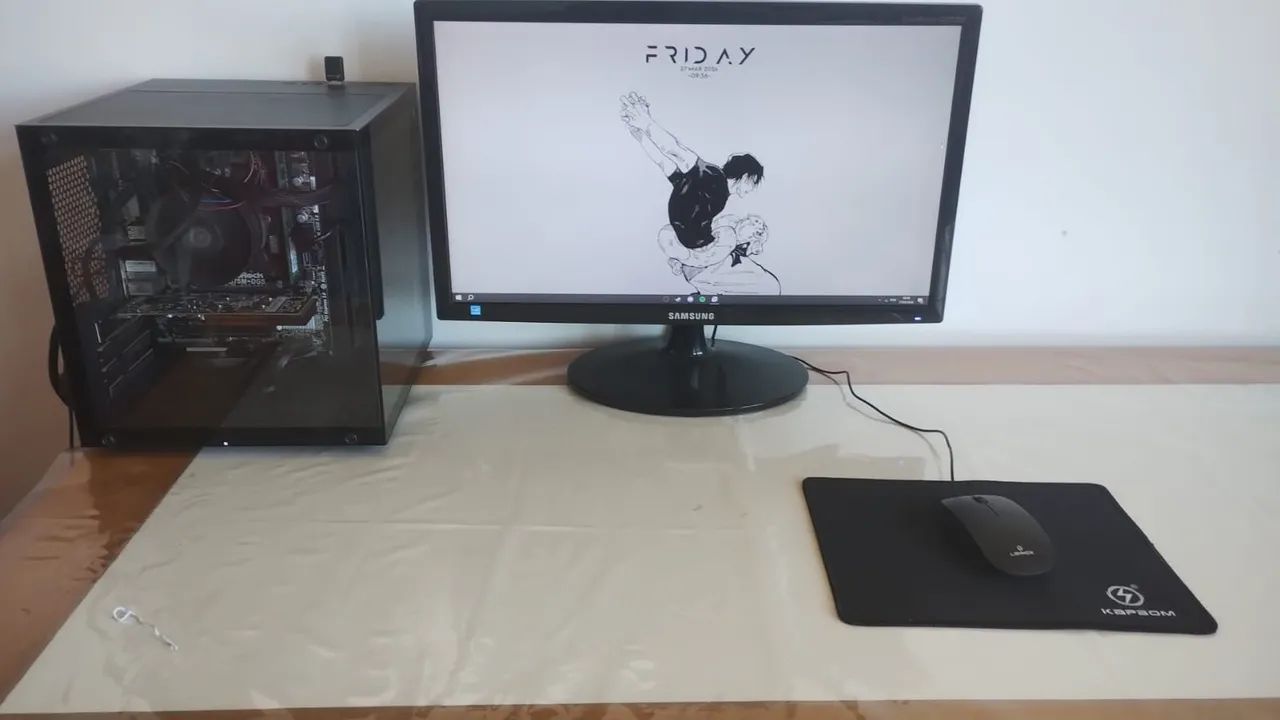PC Gamer Completo - Placa de Vídeo Dedicada + Monitor Samsung + Pronto pra Uso