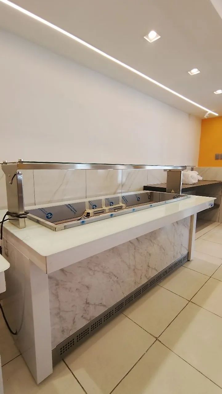 BUFFET SELF SERVICE TÉRMICO 2 METROS LINHA VITRA GELOPAR  - Foto 3