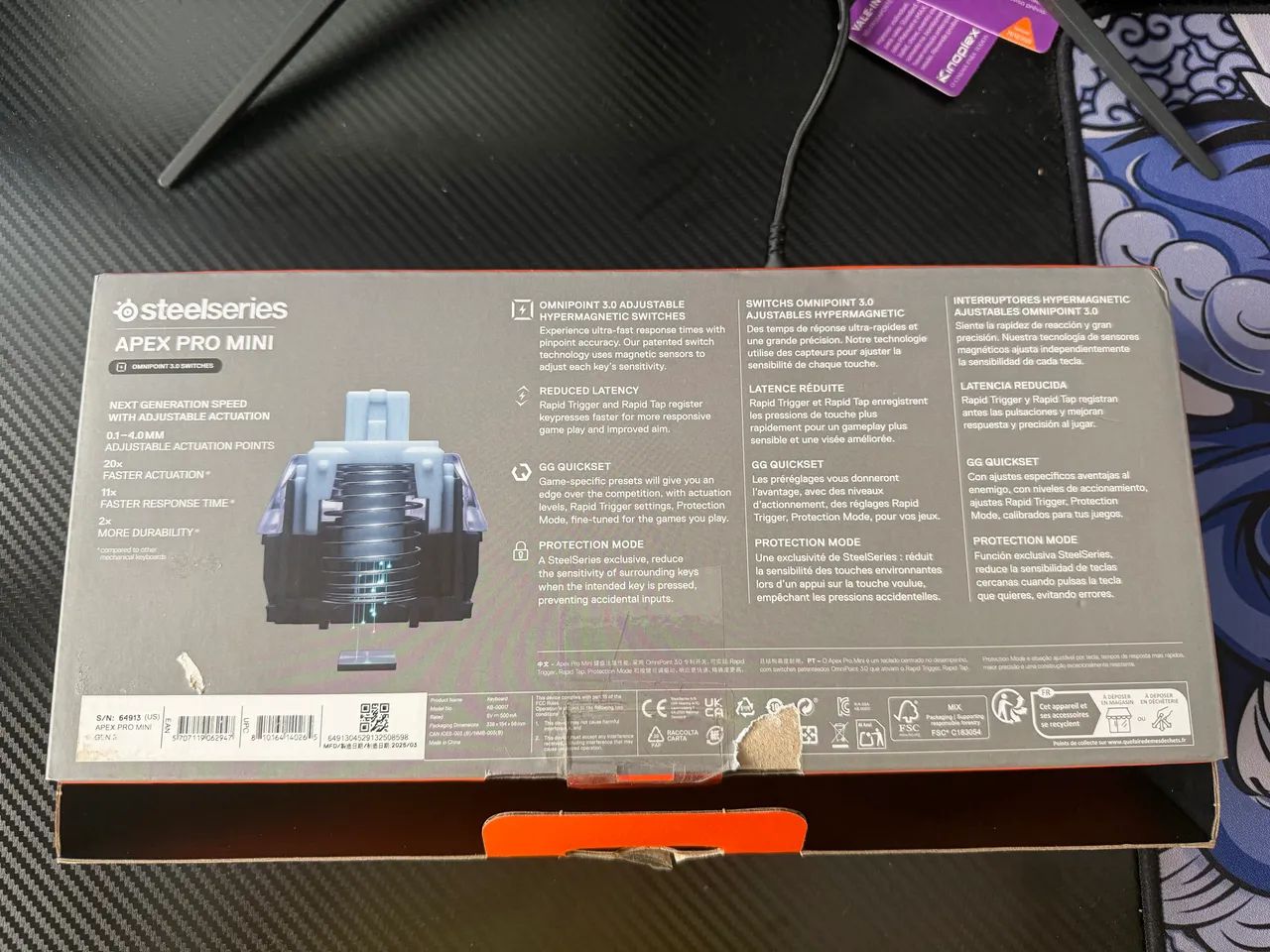 Teclado Magnético SteelSeries Apex Pro Mini gen3 60% - Foto 4